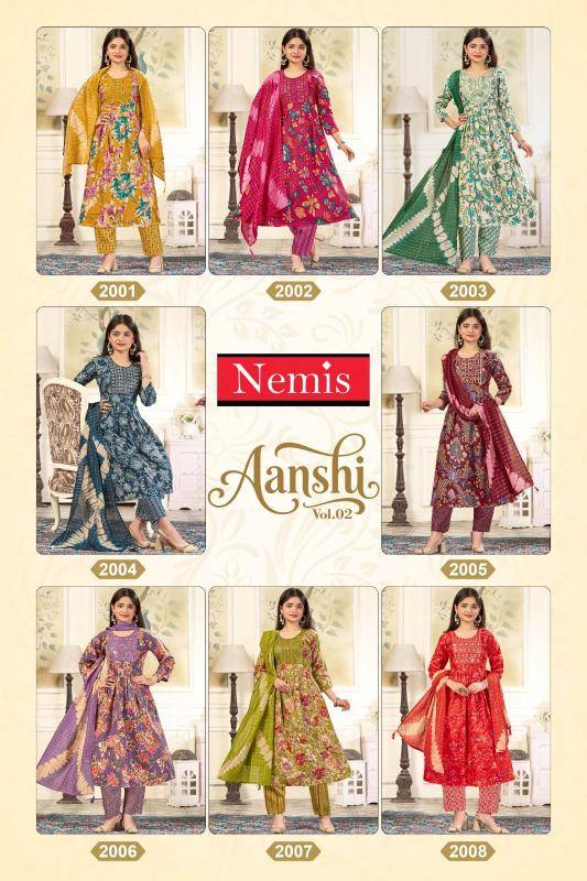 Nemis aanshi vol 2 Kurti wholesale online